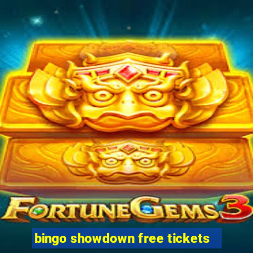 bingo showdown free tickets