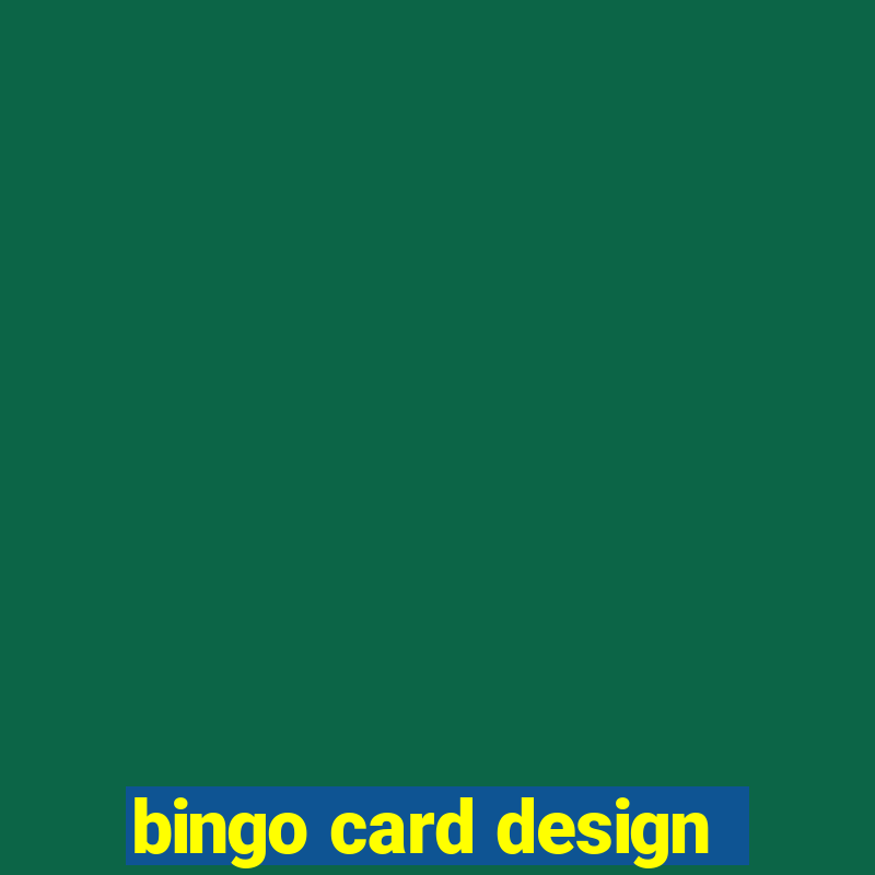 bingo card design