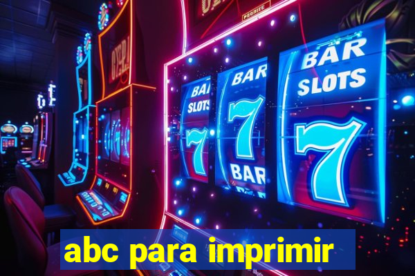 abc para imprimir