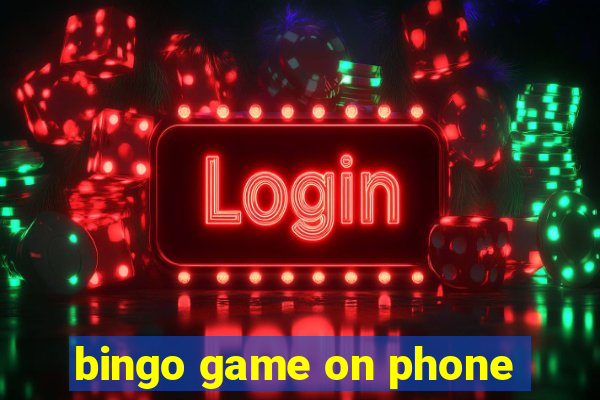 bingo game on phone