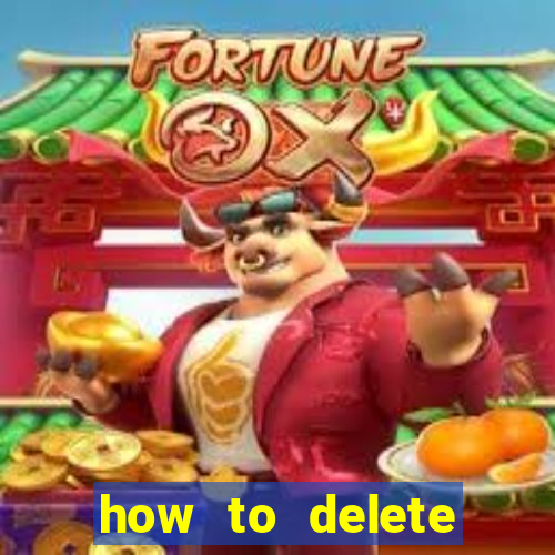 how to delete account in bingo plus