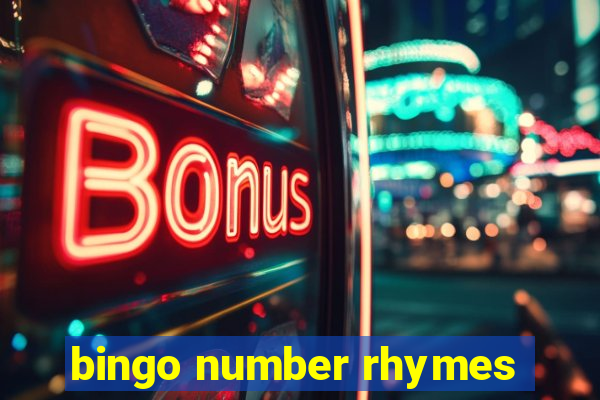 bingo number rhymes